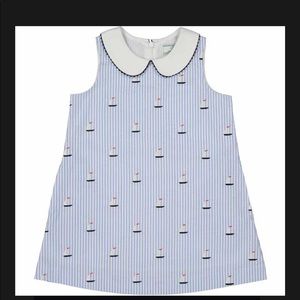 CPC sailboat sear-sucker dress size 18-24 months. Great condition